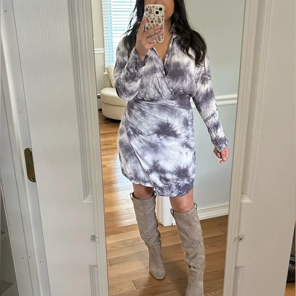 YFB Tie-Dye wrap dress - Picture 1 of 2
